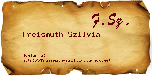 Freismuth Szilvia névjegykártya